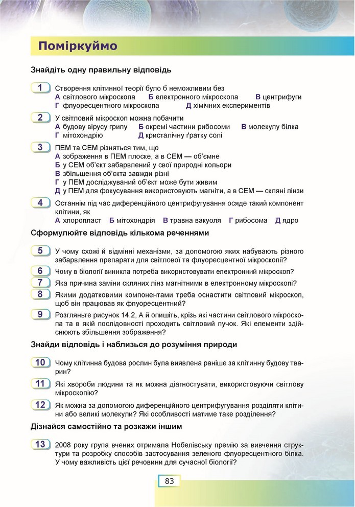 Біологія 9 клас Шаламов