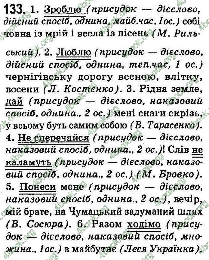 Українська мова 8 класс Заболотний (Рус.) 2008. ГДЗ