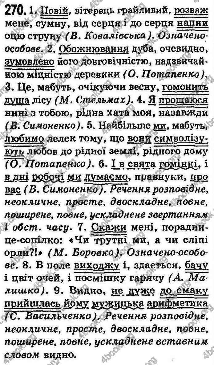 Українська мова 8 класс Заболотний (Рус.) 2008. ГДЗ