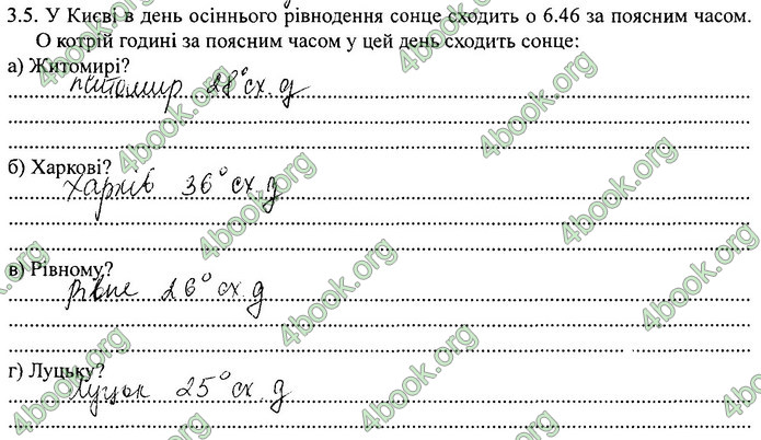Зошит Географія 11 клас Кобернік. ГДЗ