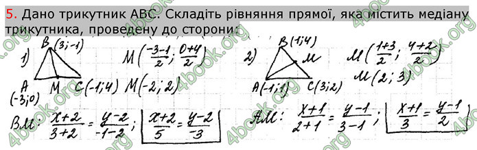 Відповіді Зошит Геометрія 9 клас Биченкова. ГДЗ