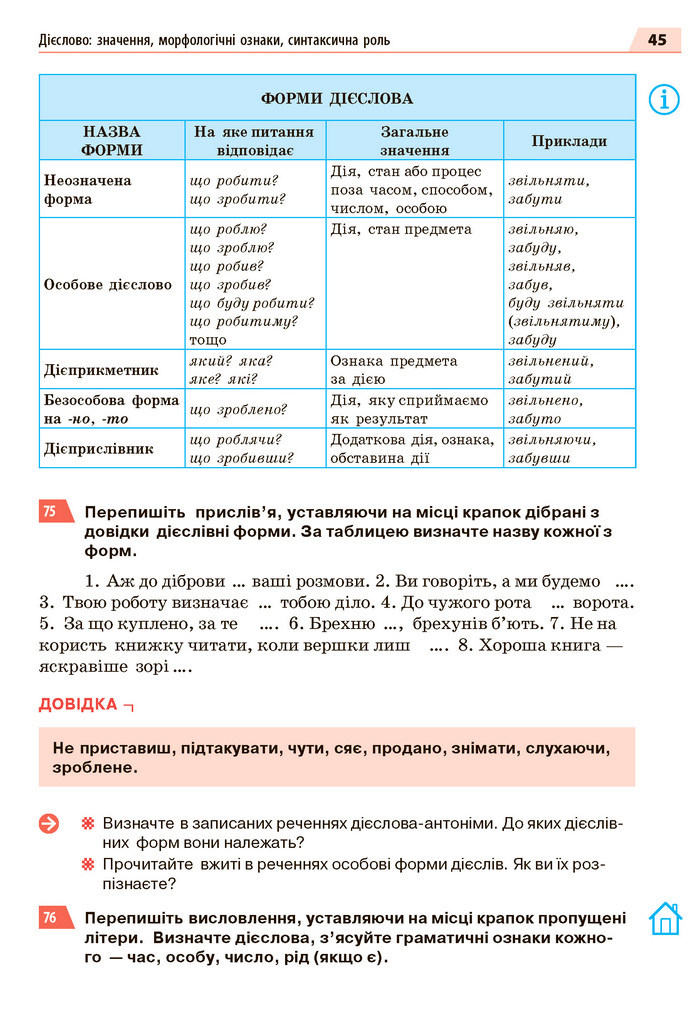 Українська мова 7 клас Глазова 2020