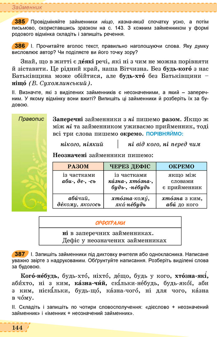 Українська мова 6 клас Заболотний 2019 (Рус)