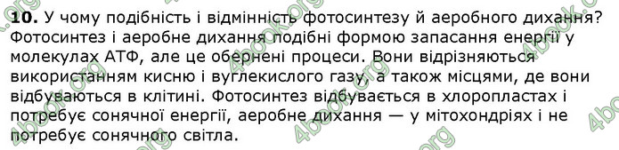 Біологія 9 клас Соболь. ГДЗ