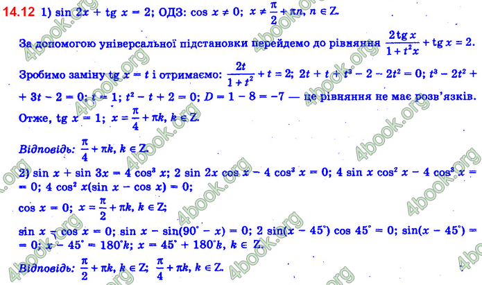 Алгебра 11 клас Нелін 2019. ГДЗ