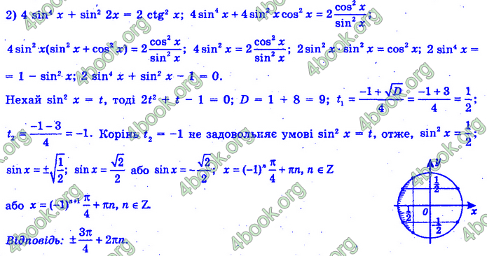 Алгебра 11 клас Нелін 2019. ГДЗ