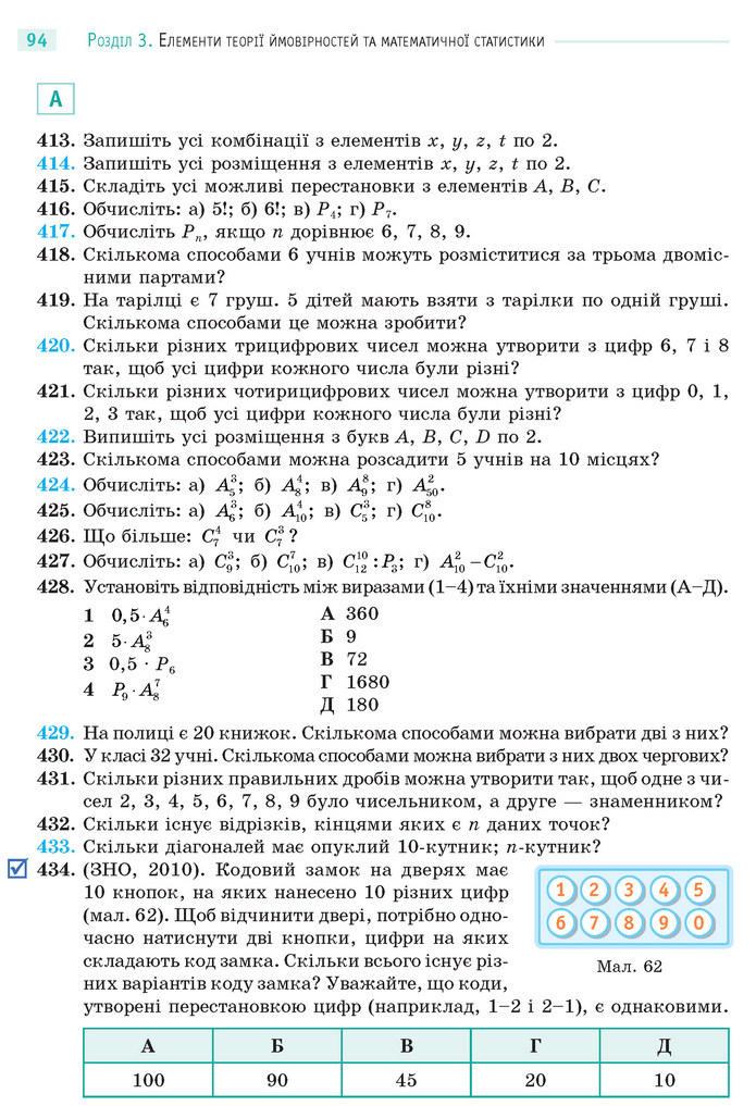 Математика 11 клас Бевз 2019