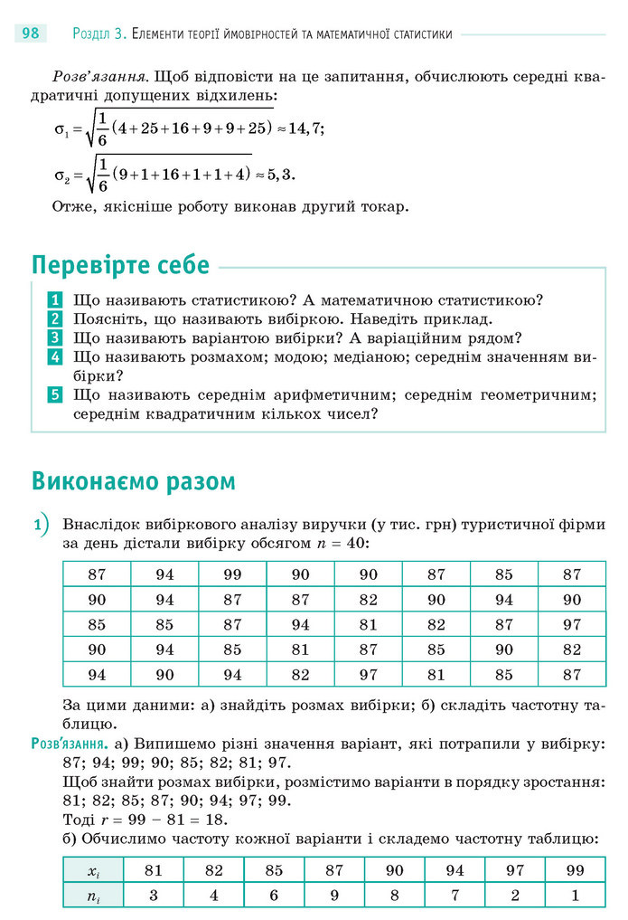 Математика 11 клас Бевз 2019