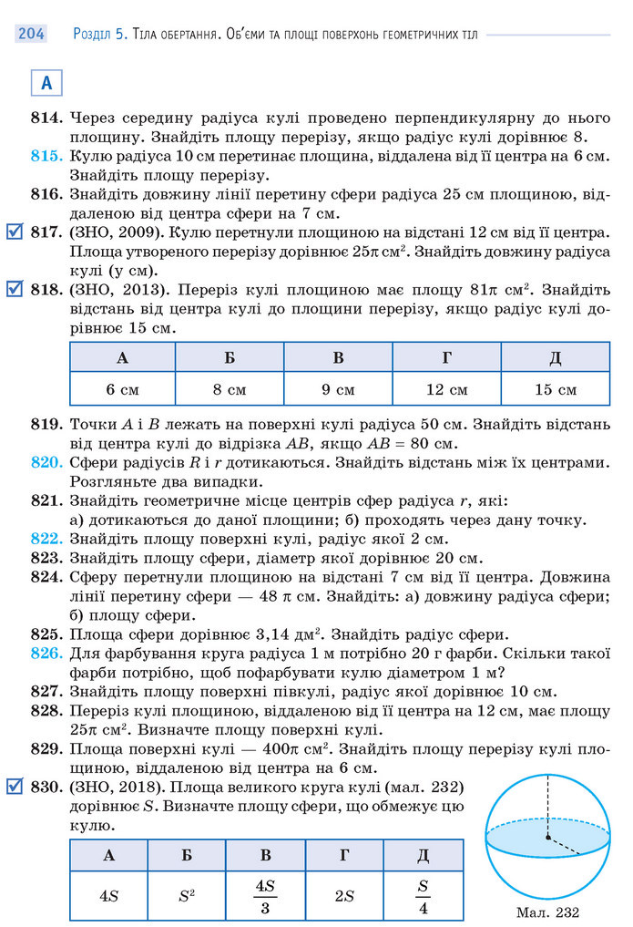 Математика 11 клас Бевз 2019