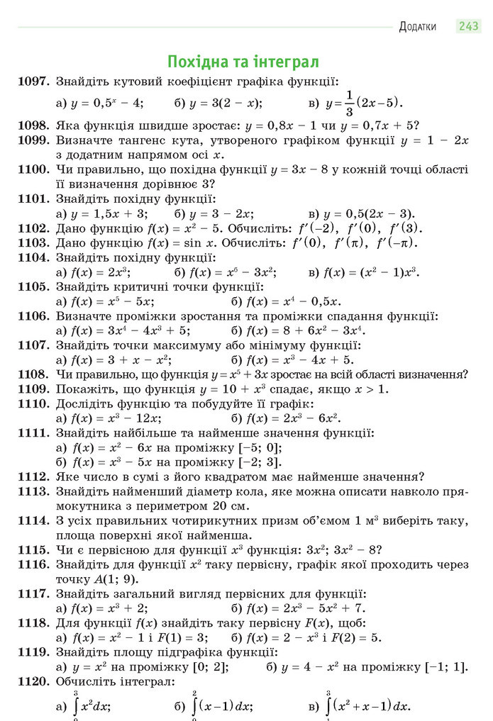 Математика 11 клас Бевз 2019