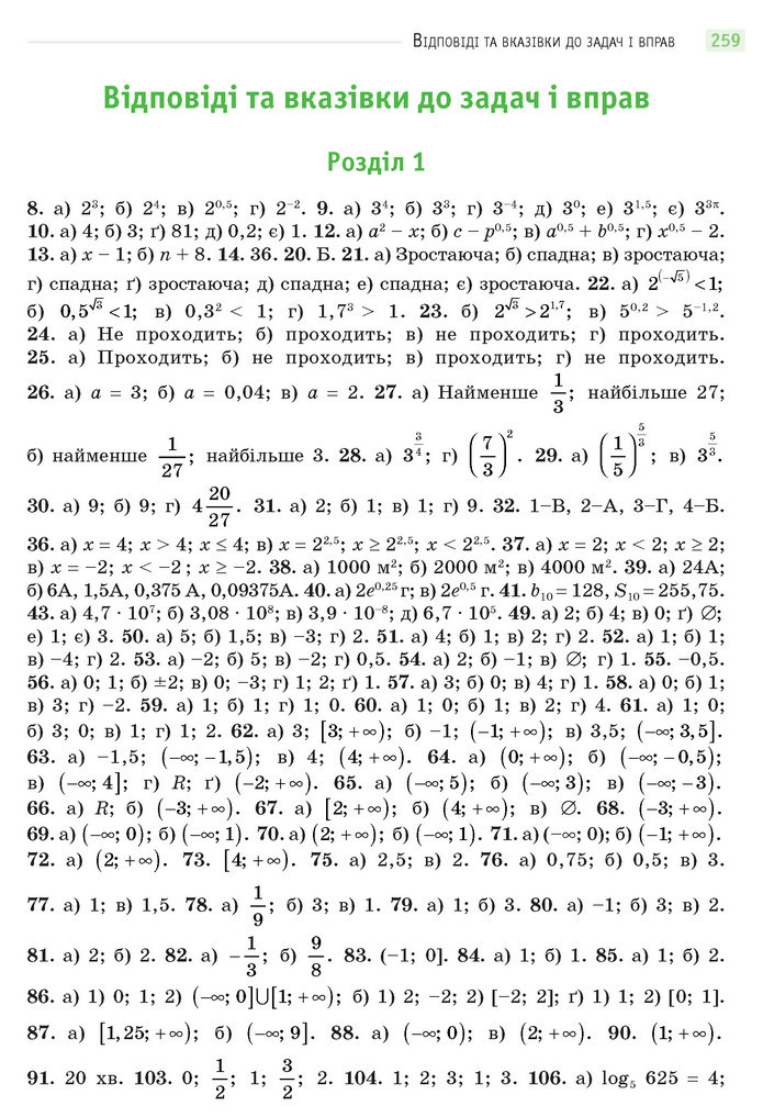 Математика 11 клас Бевз 2019