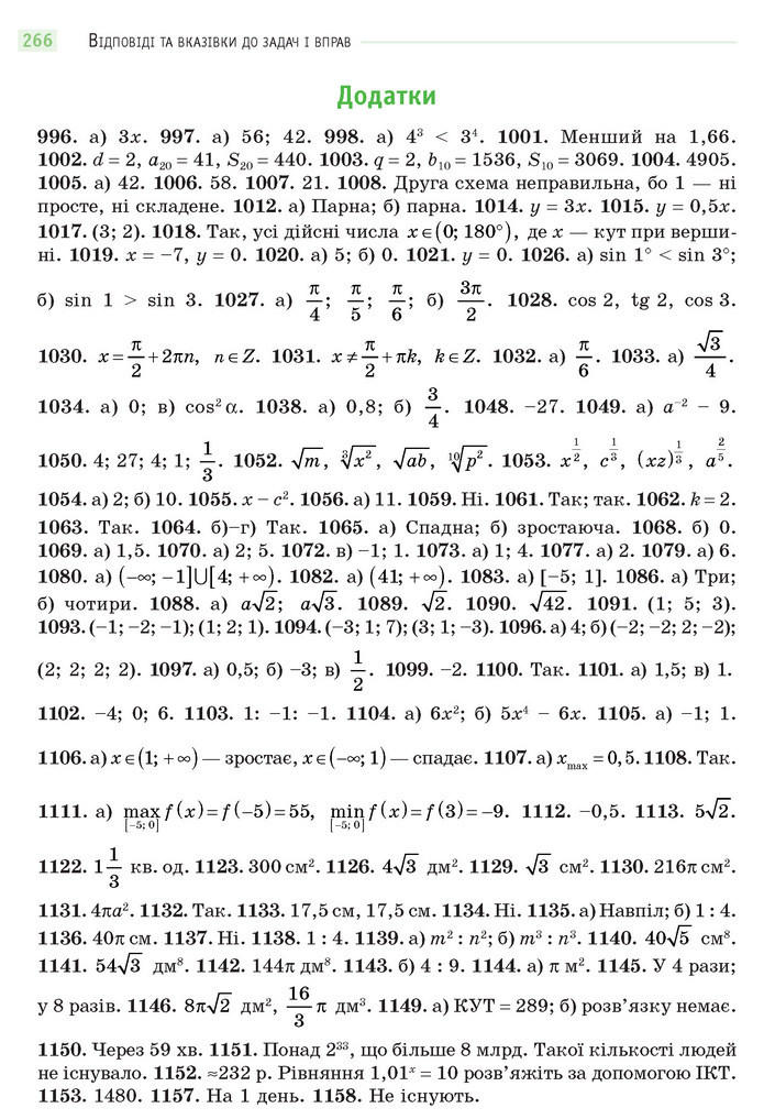 Математика 11 клас Бевз 2019