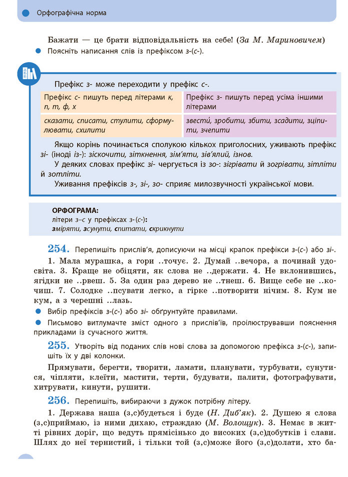 Українська мова 10 клас Глазова 2018