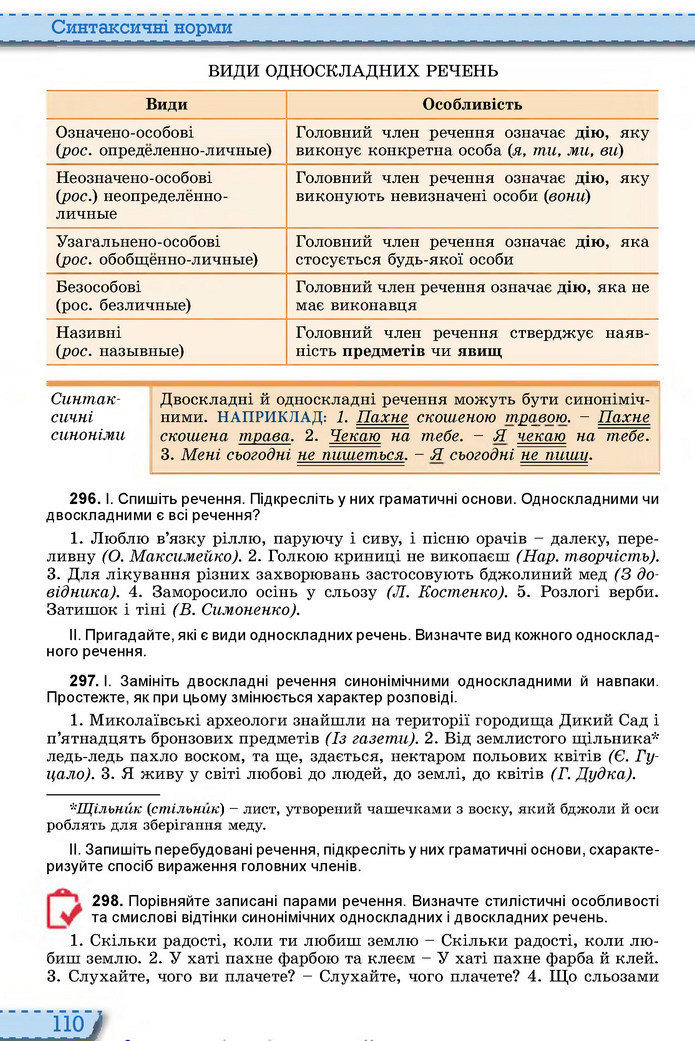 Українська мова 10 клас Заболотний 2018 (Рус.)