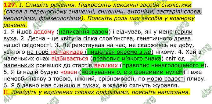 ГДЗ Українська мова 10 клас Заболотний 2018 (Рус.)