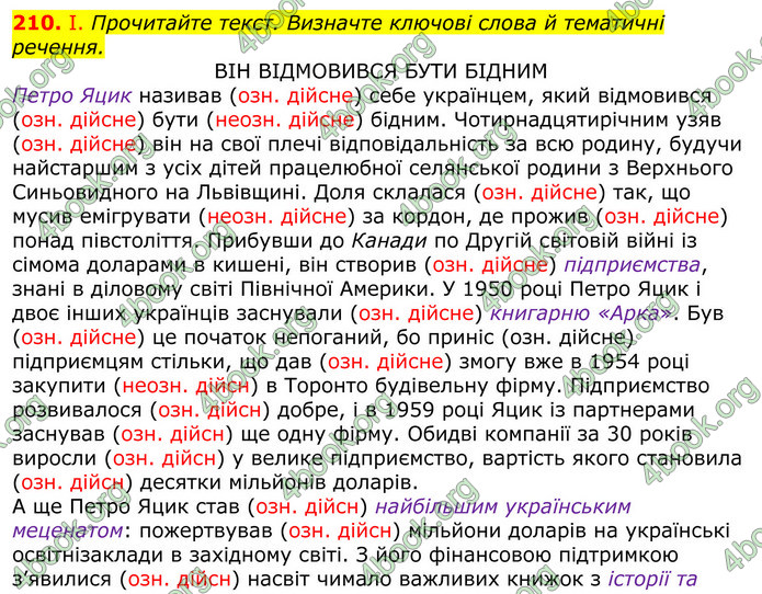 ГДЗ Українська мова 10 клас Заболотний 2018 (Рус.)