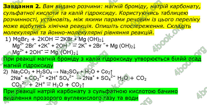 Хімія 9 клас Березан. ГДЗ