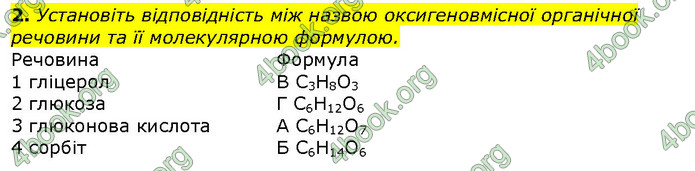 Відповіді Хімія 10 клас Ярошенко 2018