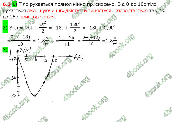 Решебник Фізика 10 клас Бар’яхтар 2018. ГДЗ