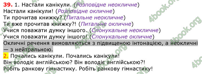 Відповіді Українська мова 5 клас Єрмоленко 2018