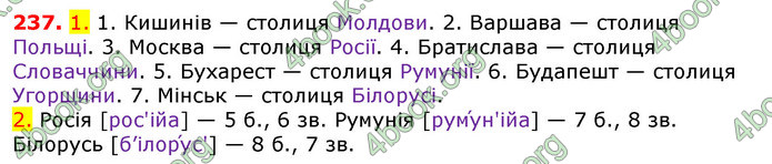 Відповіді Українська мова 5 клас Єрмоленко 2018