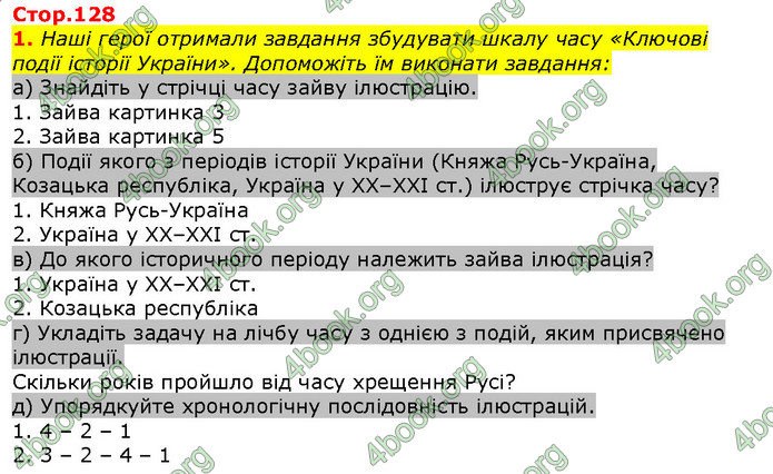 Відповіді Вступ до історії 5 клас Щупак