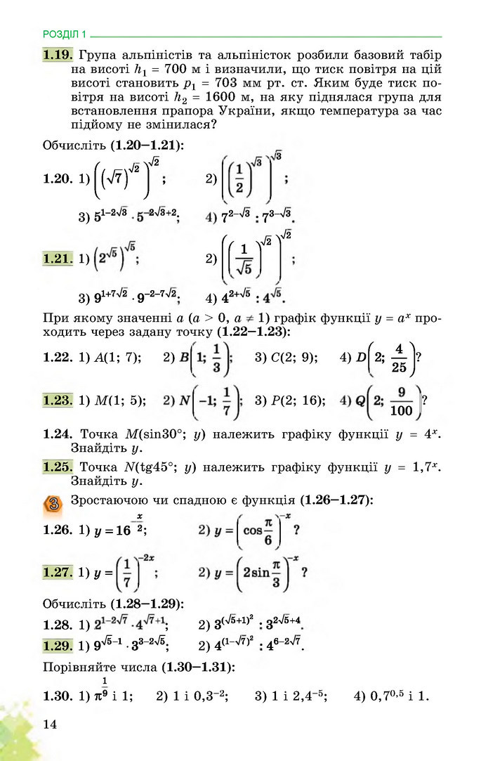 Математика 11 клас Істер