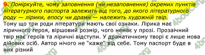 Відповіді Українська література 8 клас Авраменко 2016