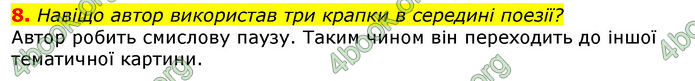 Відповіді Українська література 8 клас Авраменко 2016