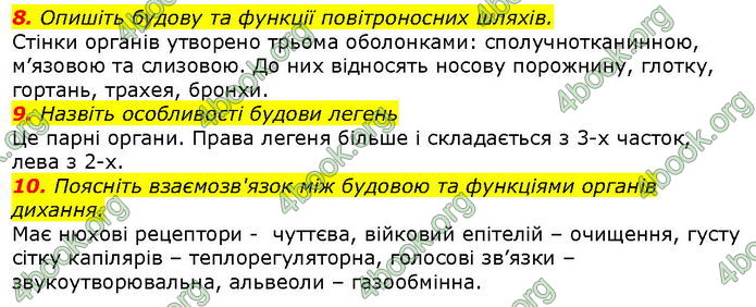 Відповіді Біологія 8 клас Соболь. ГДЗ