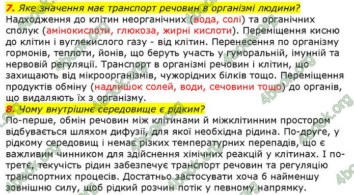 Відповіді Біологія 8 клас Соболь. ГДЗ