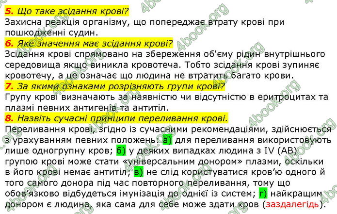 Відповіді Біологія 8 клас Соболь. ГДЗ