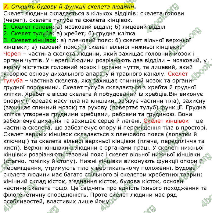 Відповіді Біологія 8 клас Соболь. ГДЗ