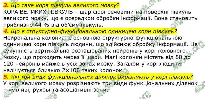 Відповіді Біологія 8 клас Соболь. ГДЗ