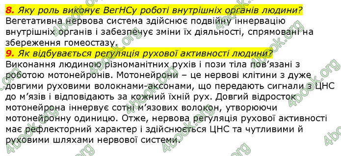 Відповіді Біологія 8 клас Соболь. ГДЗ