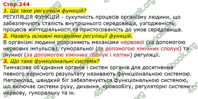 Відповіді Біологія 8 клас Соболь. ГДЗ