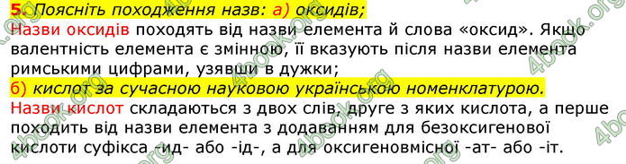 Відповіді Хімія 8 клас Савчин 2016