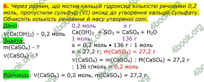 Відповіді Хімія 8 клас Савчин 2016