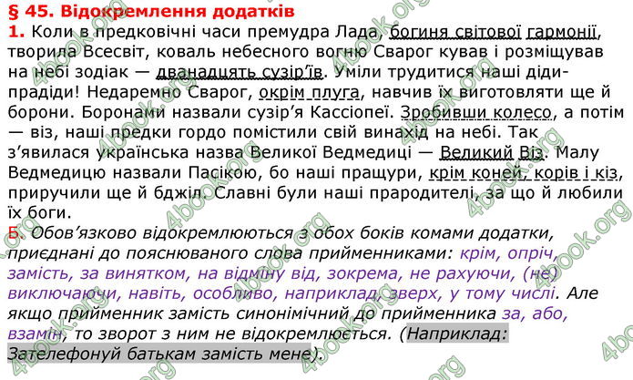 Відповіді Українська мова 8 клас Авраменко 2021-2016. ГДЗ