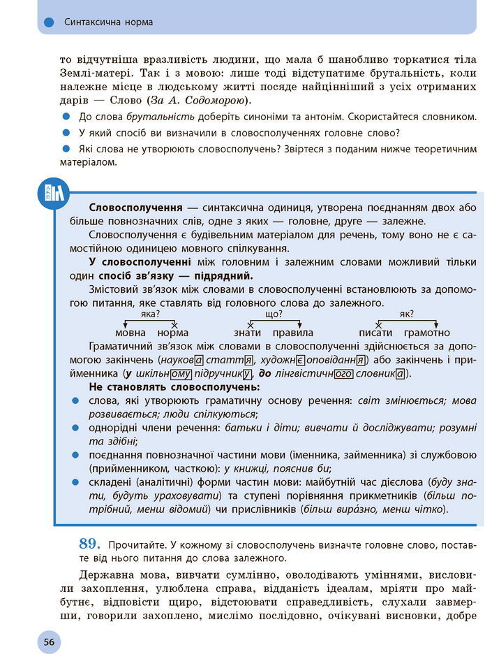 Українська мова 11 клас Глазова 2019