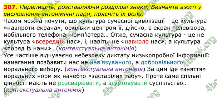 ГДЗ Українська мова 11 клас Глазова 2019