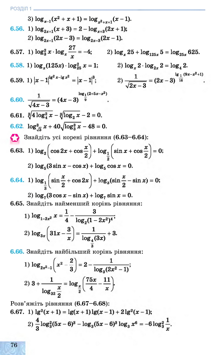 Алгебра 11 клас Істер