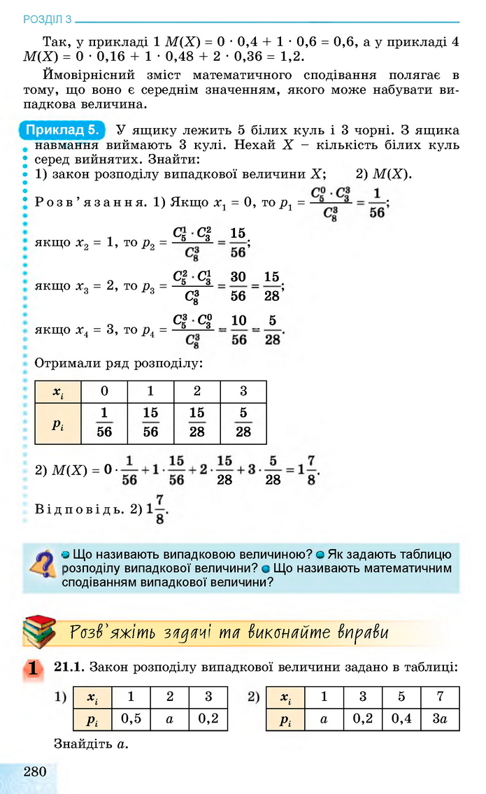 Алгебра 11 клас Істер