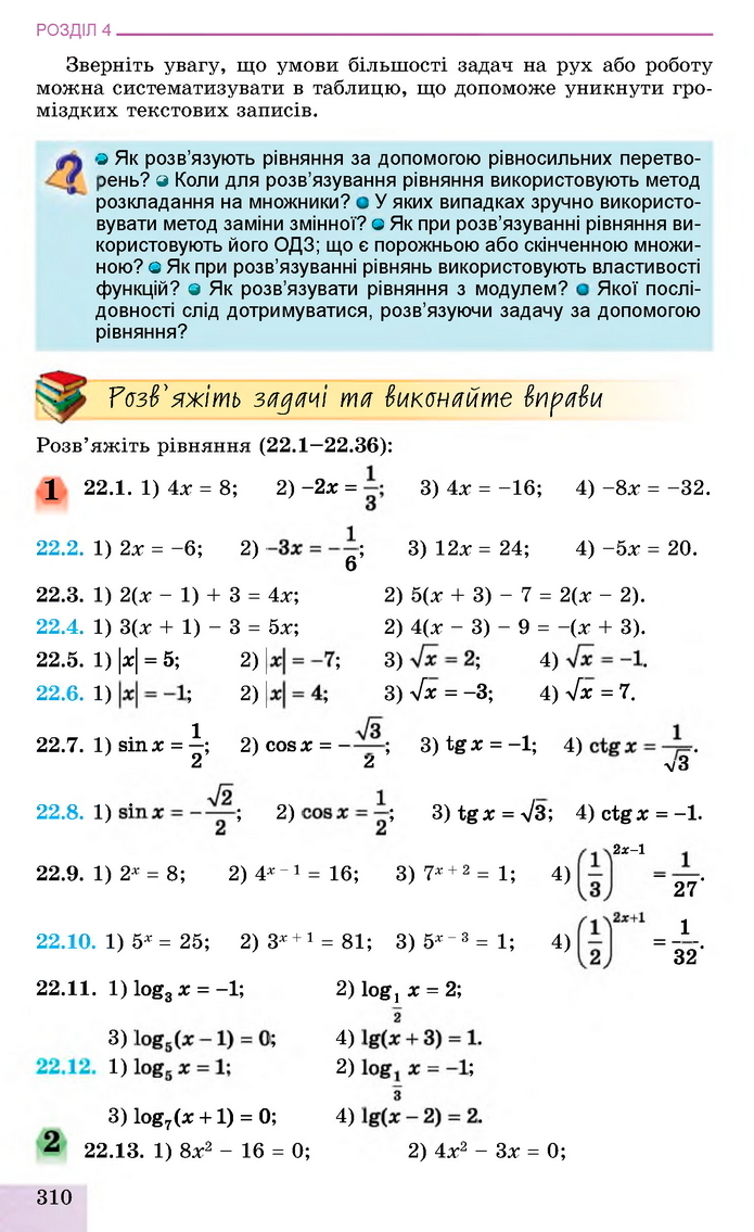 Алгебра 11 клас Істер