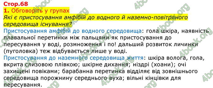 Відповіді Біологія 7 клас Остапченко 2020