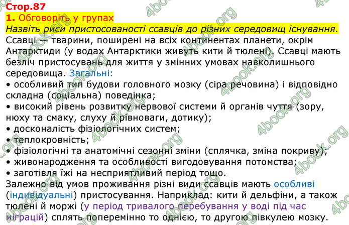 Відповіді Біологія 7 клас Остапченко 2020