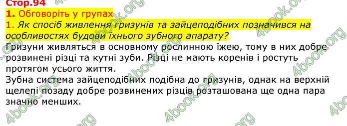 Відповіді Біологія 7 клас Остапченко 2020