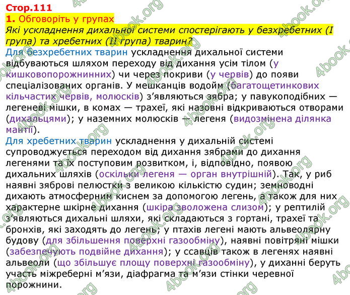 Відповіді Біологія 7 клас Остапченко 2020