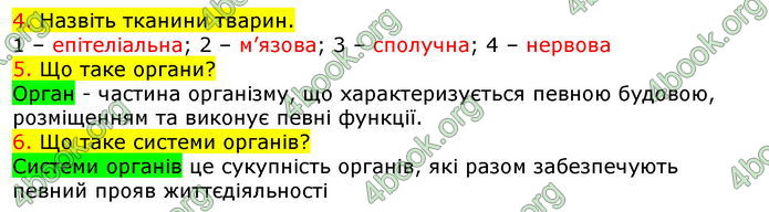 Відповіді Біологія 7 клас Соболь