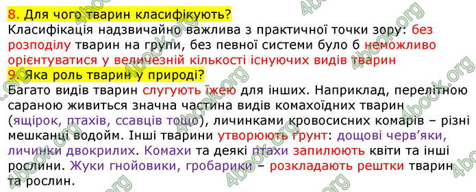 Відповіді Біологія 7 клас Соболь